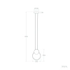 Pierścieniowa lampa wisząca Totti ABR-LWTIT-B LED 10W 3000K metalowa biała