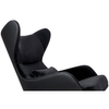 Elegancki fotel z ekoskóry Hampton Velvet MSE011000304.E43V41 czarny złoty