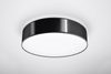 Plafon LAMPA sufitowa SL.0124 natynkowa OPRAWA okrągła czarna