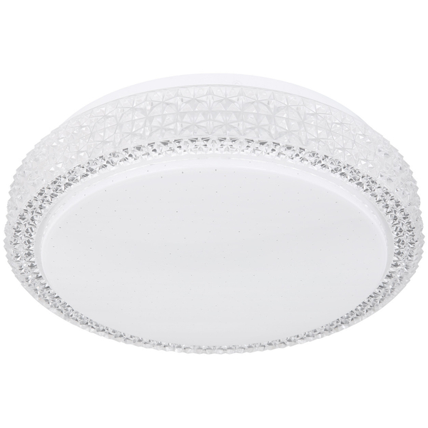 Plafon LAMPA sufitowa OVI 41749-12 Globo okrągła OPRAWA glamour LED 12W 3000K - 6500K crystal biały - przezroczysty