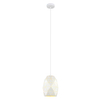 LAMPA wisząca HARLEY MDM-3480/1 W Italux metalowa OPRAWA geometryczny zwis biały
