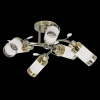 Sufitowa lampa glamour 8267/6 21QG do jadalni mosiądz