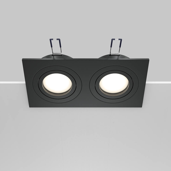 Wpuszczana lampa sufitowa Atom DL024-2-02B spot czarny