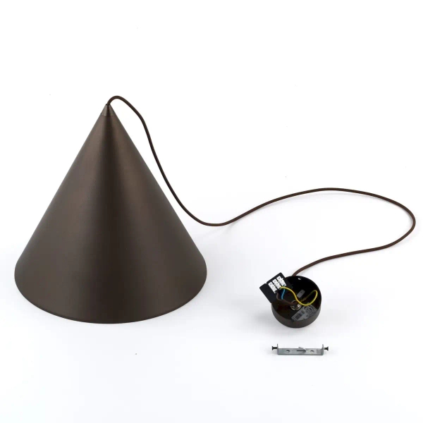 Trójkątna lampa wisząca nad stół CONO 10038 brązowy