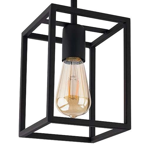 Plafon LAMPA sufitowa CRATE 9045 Nowodvorski metalowa OPRAWA klatka prostokątna frame czarna