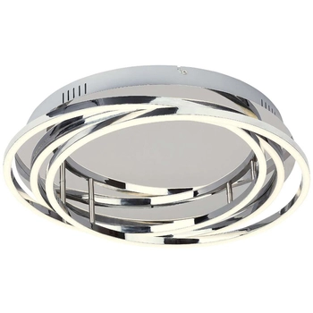 LAMPA sufitowa SELENA 2183 Rabalux okrągła OPRAWA metalowy plafon LED 40W 4000K pierścienie rings chrom