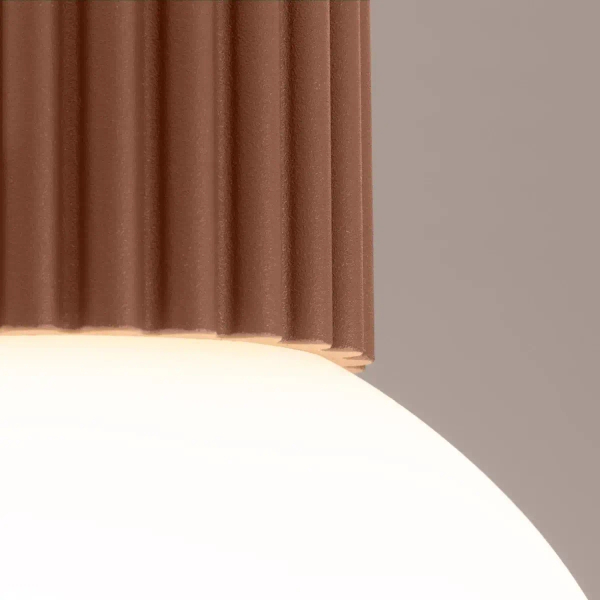 Kulista lampa sufitowa HALO SL.1733 kula szklana biała mocca