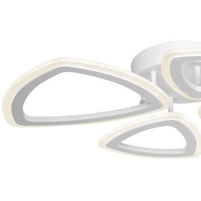 Plafon 4-punktowy W7114-2+2 WT LED 88W metalowe trójkąty białe