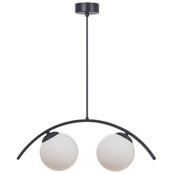 Podwójna lampa zwisowa Wave 5013 Zumaline kule balls biała czarna