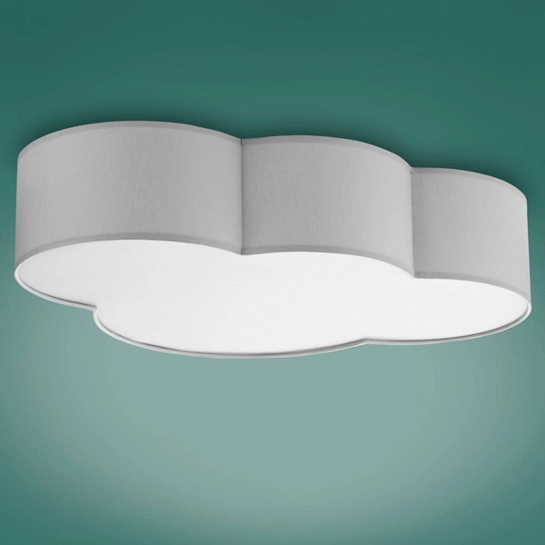Plafon dziecięcy chmura Cloud 3145 TK Lighting tkaninowy biały szary