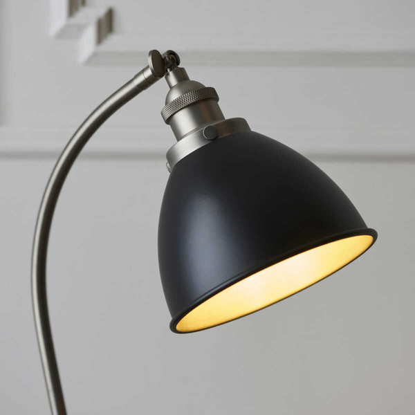 Gabinetowa lampa stołowa Franklin 98752 Endon retro cyna czarna