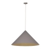 Stożkowa lampa wisząca VESUVIO 41058 metalowa szara złota