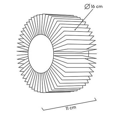 Kinkiet LED ścienny Sunny MSE1501100313 Moosee 3W 3000K słońce złote