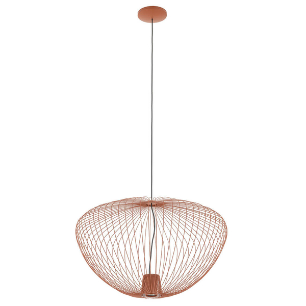 Wisząca lampa druciana PUMPKIN 11494 salonowa terakota