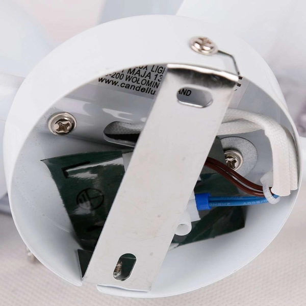 Plafon LAMPA sufitowa PUERTO 92-62659 Candellux regulowana OPRAWA metalowe reflektorki drewno białe