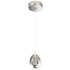 Glamour LAMPA wisząca HUELTO PND-22112132-1A-CR Italux loftowa OPRAWA szklany ZWIS LED 4,8W 3000K kulisty chrom