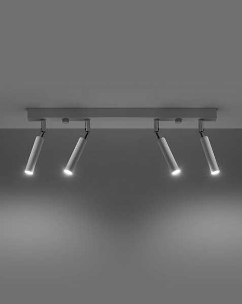 Plafon LAMPA industrialna SL.0905 metalowa OPRAWA sufitowe tuby regulowane białe
