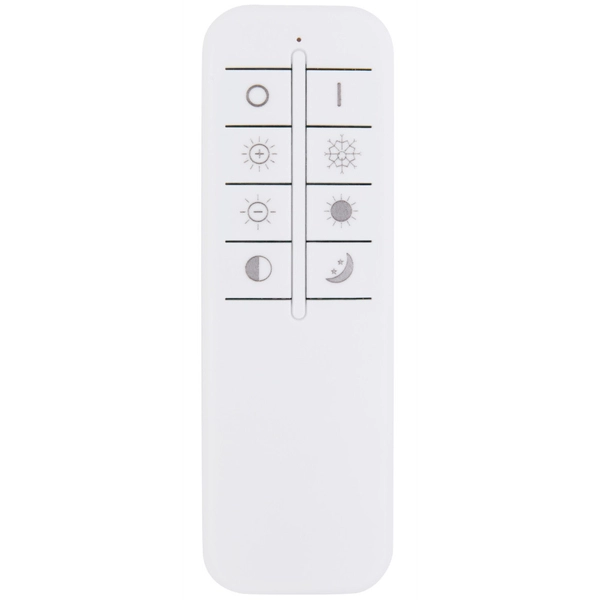 LAMPA sufitowa LEOLA 48017-60R Globo metalowa OPRAWA okrągła LED 60W 3000K - 6000K z pilotem biała