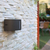 Ogrodowa LAMPA ścienna BONN 6330401118 Lutec elewacyjna OPRAWA outdoor półokrągła IP54 grafitowa