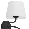 Podwójny kinkiet do czytania tkaninowy Maja 6449 TK Lighting czarny biały