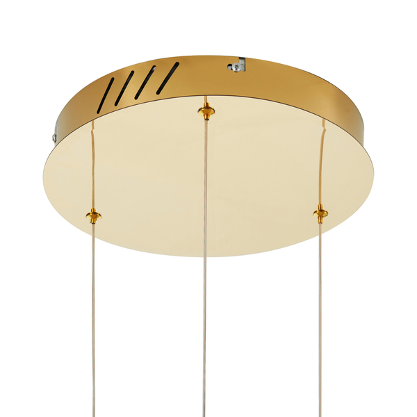 Lampa wisząca Circle DN924-60+60+60 gold Step LED 80W 3000K ringi złote