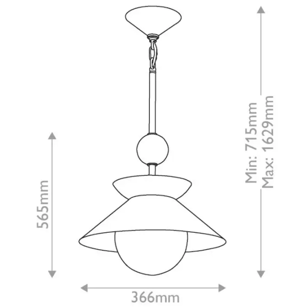 Modernistyczna lampa wisząca Saucer QN-SAUCER-1P-M-AB-OPAL szklana mosiądz