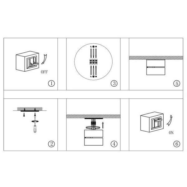 Natynkowa lampa sufitowa Onda C024CL-L12B4K LED 12W 4000K oczko czarne