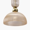 Kopułowa lampa zwisająca Antic MOD302PL-01CG1 do salonu mosiądz