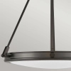 Industrialna lampa wisząca Collier HK-COLLIER-P-BX na łańcuchu czarna