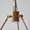 Wisząca lampa retro Chester 111202 na łańcuchu mosiądz