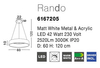 Skandynawska lampa wisząca Tome Smart circle LED 42W 3000K biała