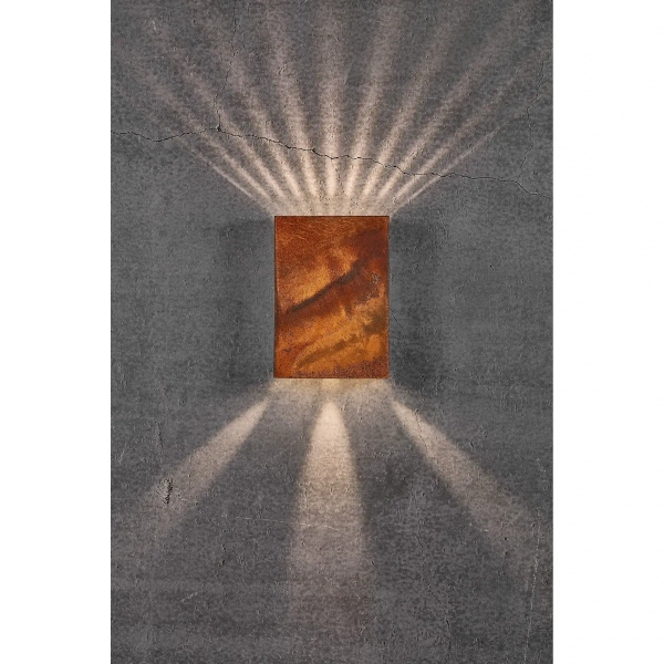 Przyścienna lampa zewnętrzna Fold 2019051038 LED 10,4W 3000K IP54 rdzawy