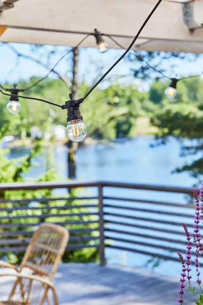 Ogrodowa girlanda świetlna LED 2,4W 5,5m łańcuch czarny