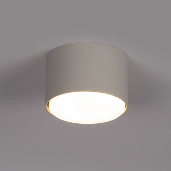 Plafon do sypialni Tubo 40975 Sigma krążek owalny metalowy szary