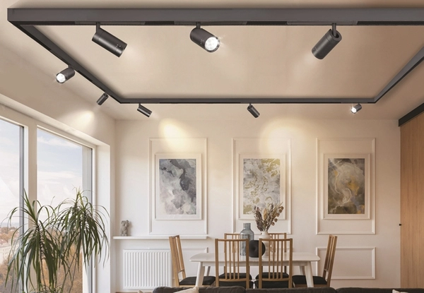 Lampa reflektorowa sufitowa Optica AZ5182 LED 7W 1-faz czarna