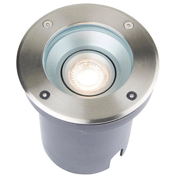 Podtynkowa lampa metalowa Pillar 99550 okrągłe oczko chrom