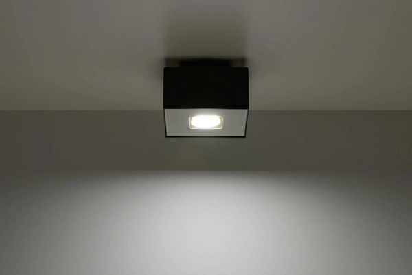 Downlight LAMPA sufitowa SL.0070 kwadratowa OPRAWA metalowa czarna