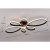 Designerski plafon sufitowy Fly 645619132 LED 32W 3000K czarna biała