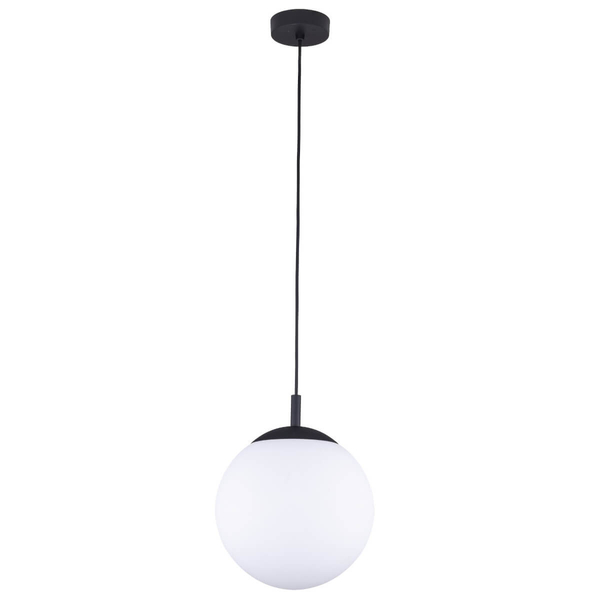 Lampa wisząca Esme 5669 ball do kuchni metalowa biała czarna