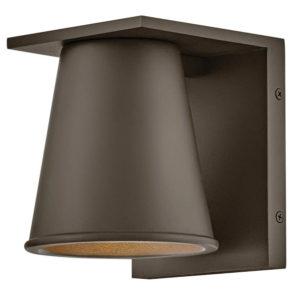 Lampa ścienna na balkon Hans HK-HANS-S-ABZ tuba stożek IP44 brązowy
