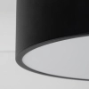 Minimalistyczny plafon tarasowy Livo 10984 okrągły IP54 czarny biały