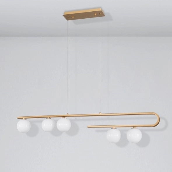 Nowoczesna lampa Perez LE41748 szklane kule balls złota