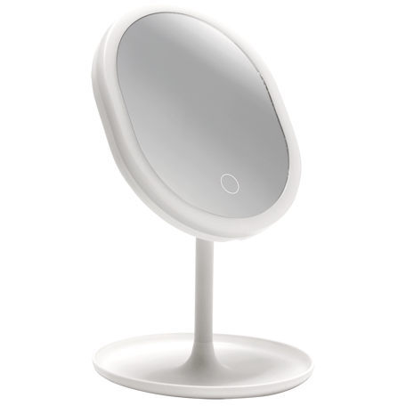 Biała lampa stojąca Princessa LED 3W 4100K lusterko do makijażu