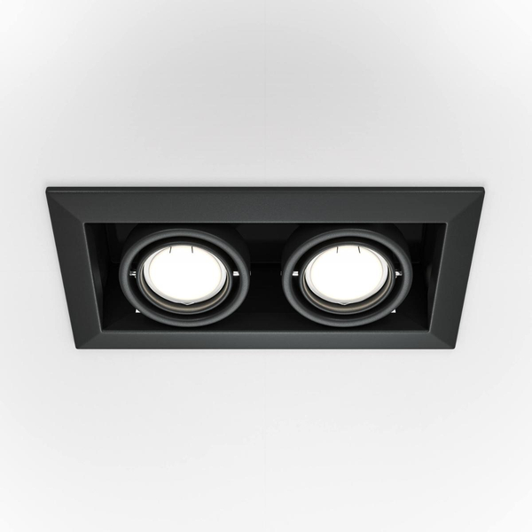 Oprawa wpuszczana modułowa Metal Modern DL008-2-02-B LED 50W czarna
