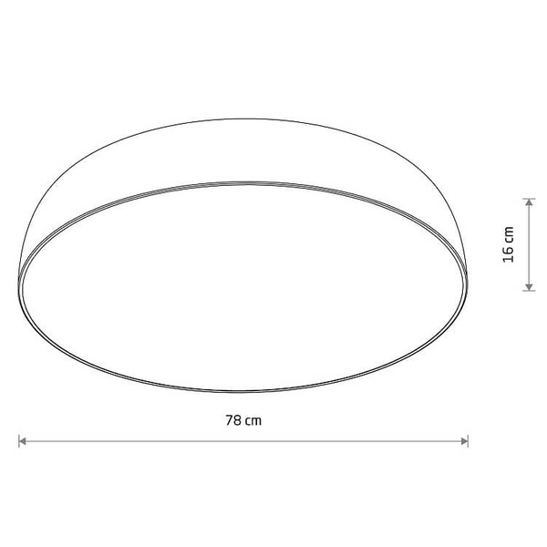 Kopułowa lampa sufitowa Satellite 8021 Nowodvorski do salonu owal czarna