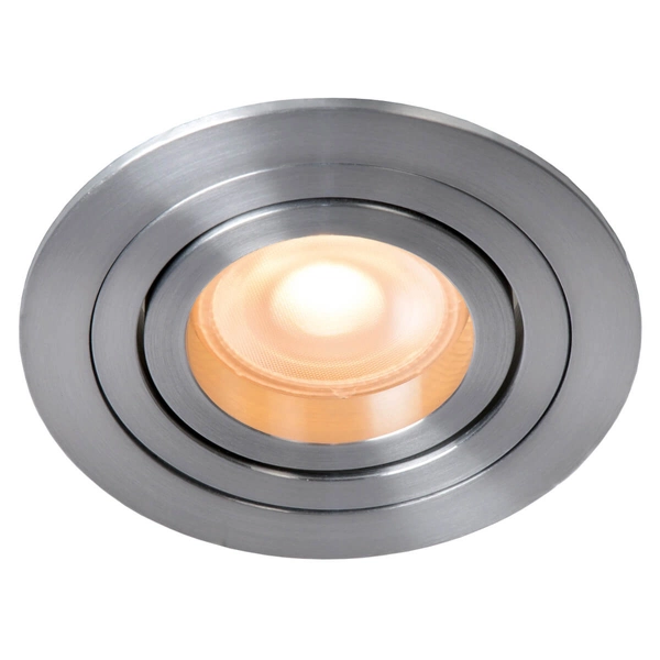 Oczko lampa sufitowa TUBE 22954/01/12 Lucide okrągła srebrna