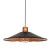 Metalowa lampa wisząca Garret 6444 retro dysk metalowy czarny