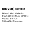 Zasilacz do opraw OPTIMA LE-52028 2W 1xLED 2W IP20 230V
