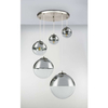 LAMPA wisząca VARUS 15851-5 Globo szklana OPRAWA zwis kaskada szklane kule balls chrom przezroczyste
