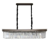 Wisząca lampa kryształowa Sparkle MP0097A Step do salonu glamour brąz